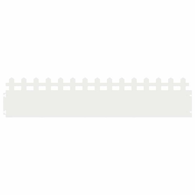 22cm H x 103cm W Steel Hardware, White