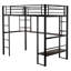 Lit plateforme double avec rangement
