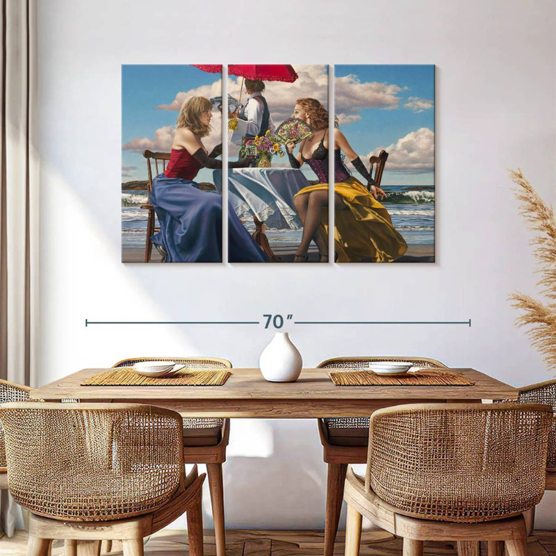 Leisha Cafe Oceanus, 36" H x 57" W