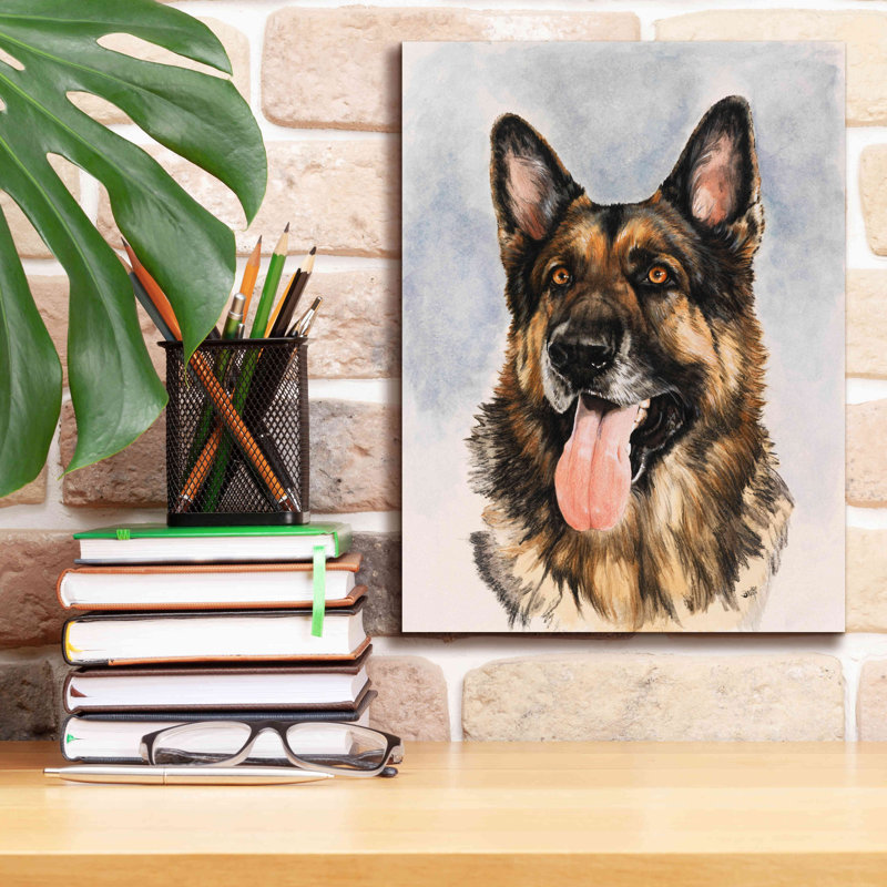 'German Shepherd 2' by Barbara Keith, Canvas Wall Art