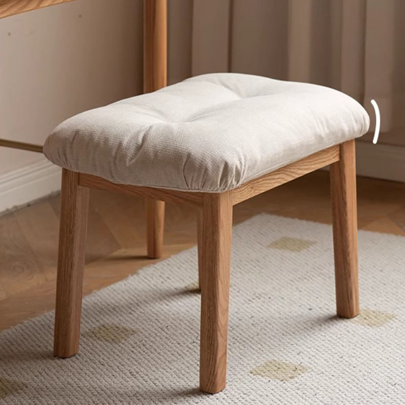 Chaise berçante moderne, simple et confortable, Blanc cassé