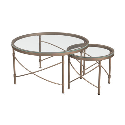 Brayden Round Glass Top Cocktail Table