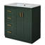 Meuble-lavabo en céramique 30 po Style moderne avec armoire spacieuse et portes à fermeture douce-132971803