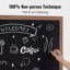 Tableau noir mural en acier