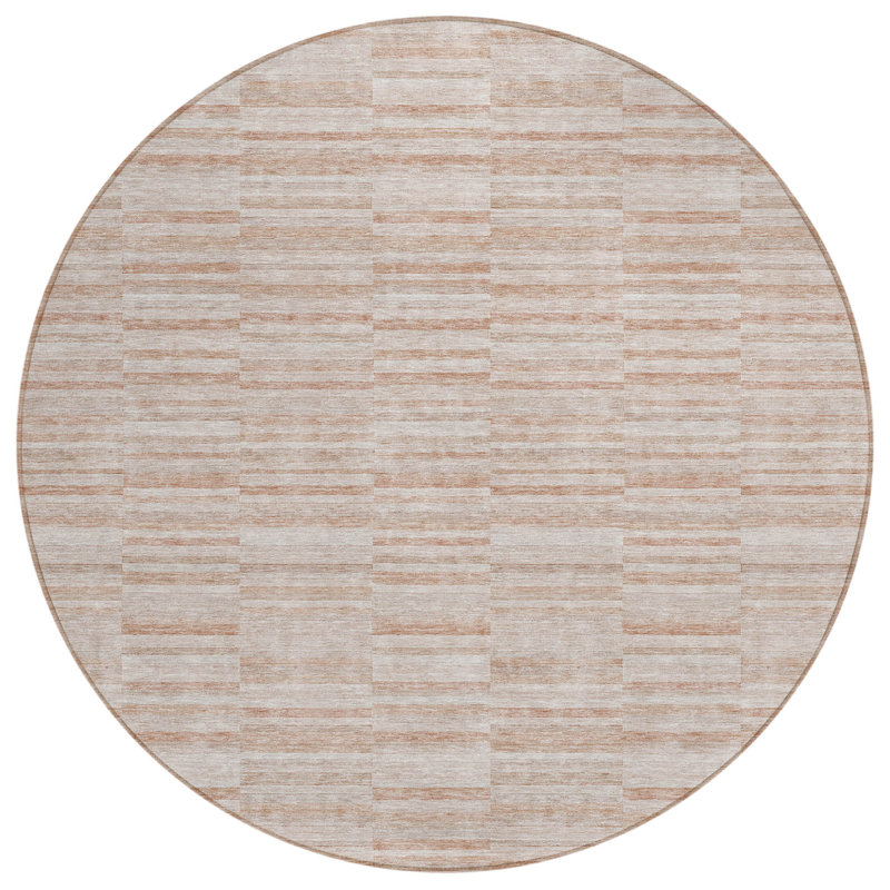 Tapis intérieur lavable rayé 8 pi