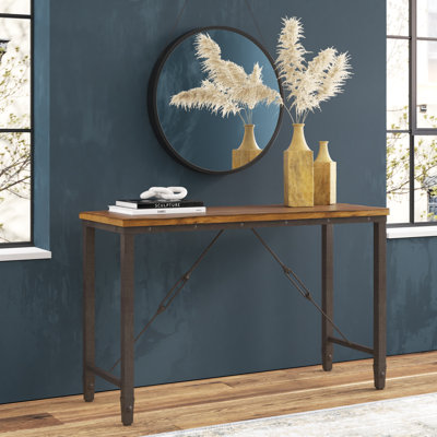 Caesar 48'' Solid Wood Top Console Table