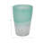 Modern Glass Vase with Dual-Layered Artistic Design and Cracked Texture Base - Stylish Single Decorative Glass Vessel for Home Accent or Centerpiece Display - Contemporary Glass Vases Decor-240531157