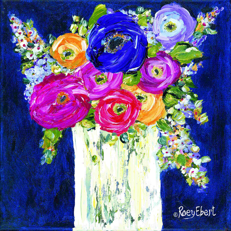 " True Blue " by Roey Ebert, 36" H x 36" W  