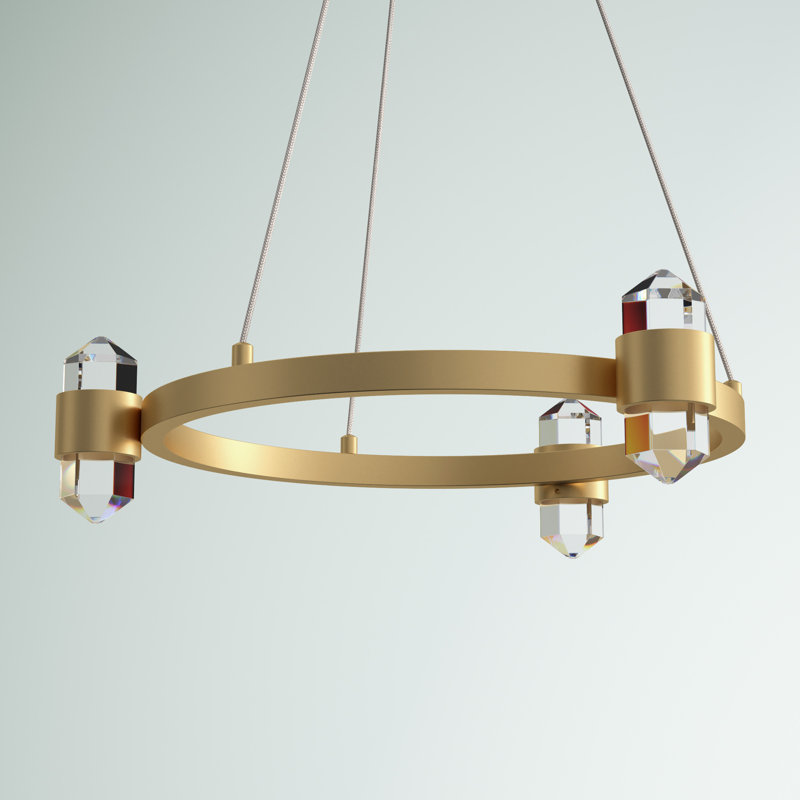 Lustre à 6 lumières DEL avec roues