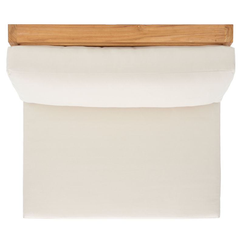 Brazilian Teak Patio Chair, Beige