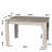 Haerr Modern Oak Dining Table, 47.2 x 30.7 x 31.0 inches | 100% Melamine Coated Particle Board, Thickness: 0.7 inches | Elegant Design for Dining Rooms & Kitchens, Durable & Stylish for Everyday Use-1737625015