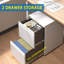 Classeur mobile verrouillable 2 tiroirs pour format légal / lettre / A4, entièrement assemblé sauf les roulettes-1161066003
