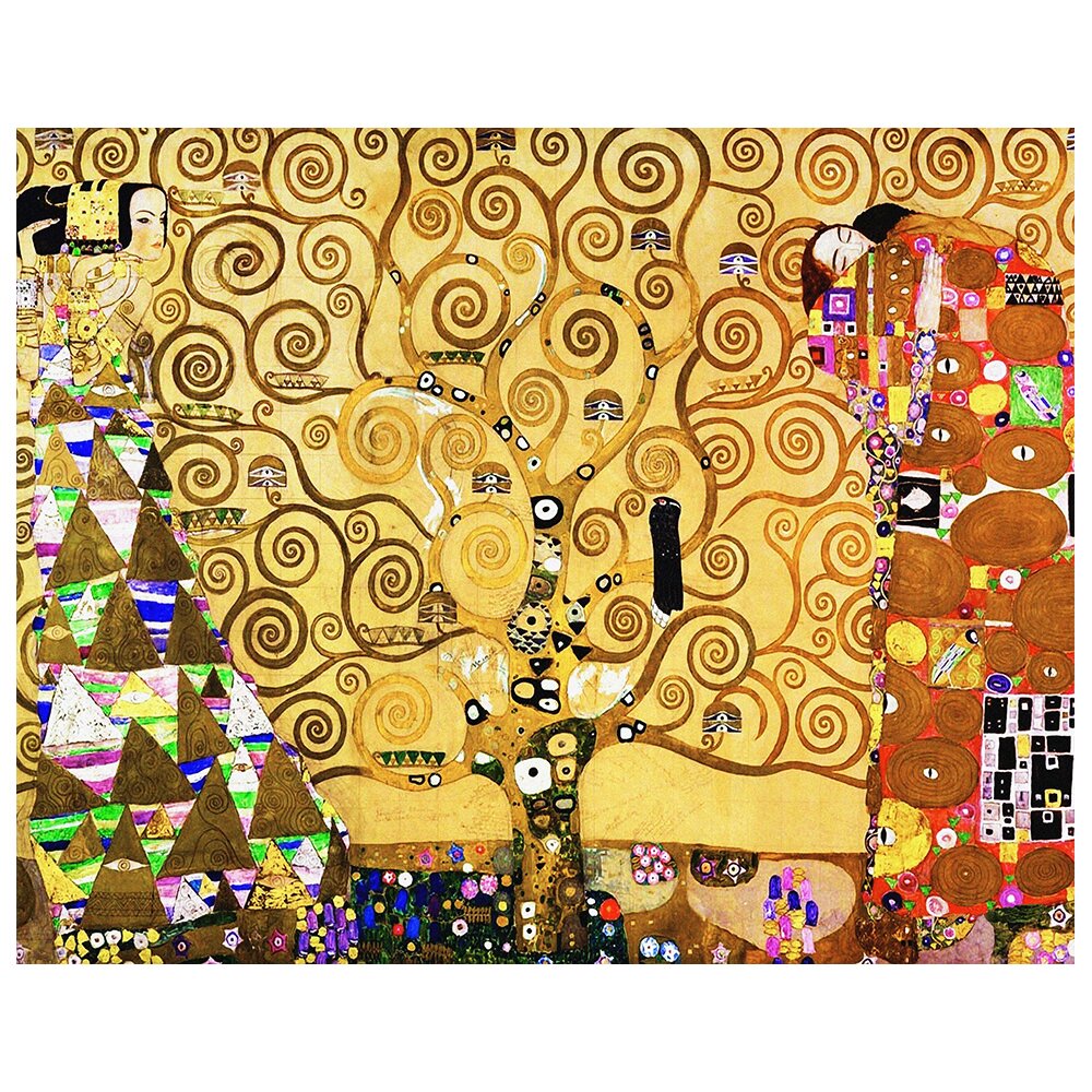 Leinwandbild Lebensbaum von Gustav Klimt