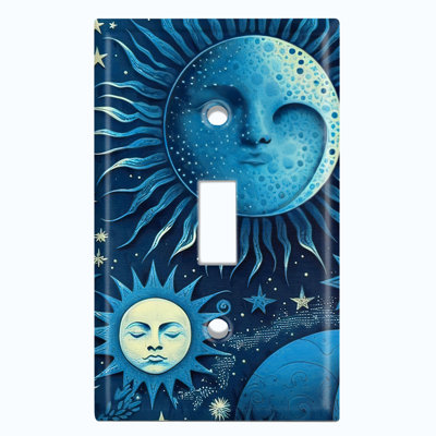 Plaque murale d'interrupteur à bascule Astronomie
