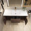 Meuble-lavabo mural simple 47,2 po avec plateau en résine-1467735179