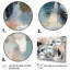 «Grey and Blue Vivid Waves», art mural abstrait-480500046-480500033