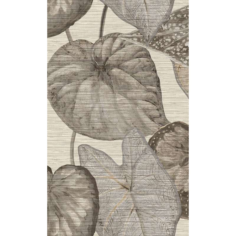 Rouleau de papier peint texturé L 33 pi x l 21 po Azjon, Blanc/gris