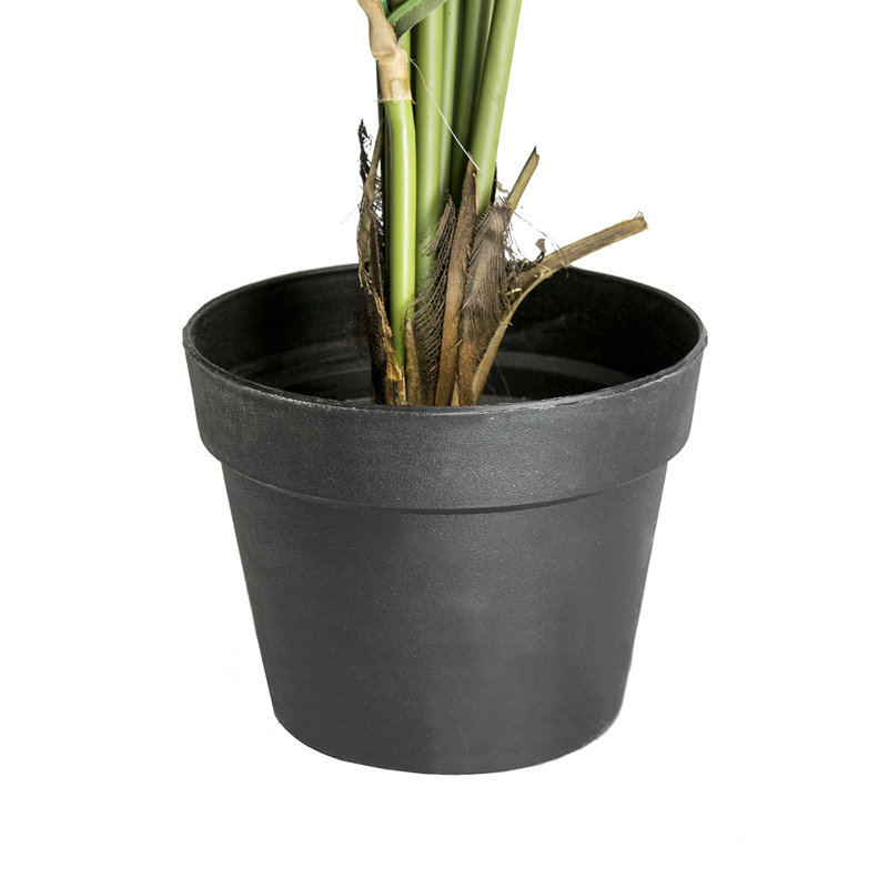 56'' Green Plastic Potted Artificial Palm Floor Plant