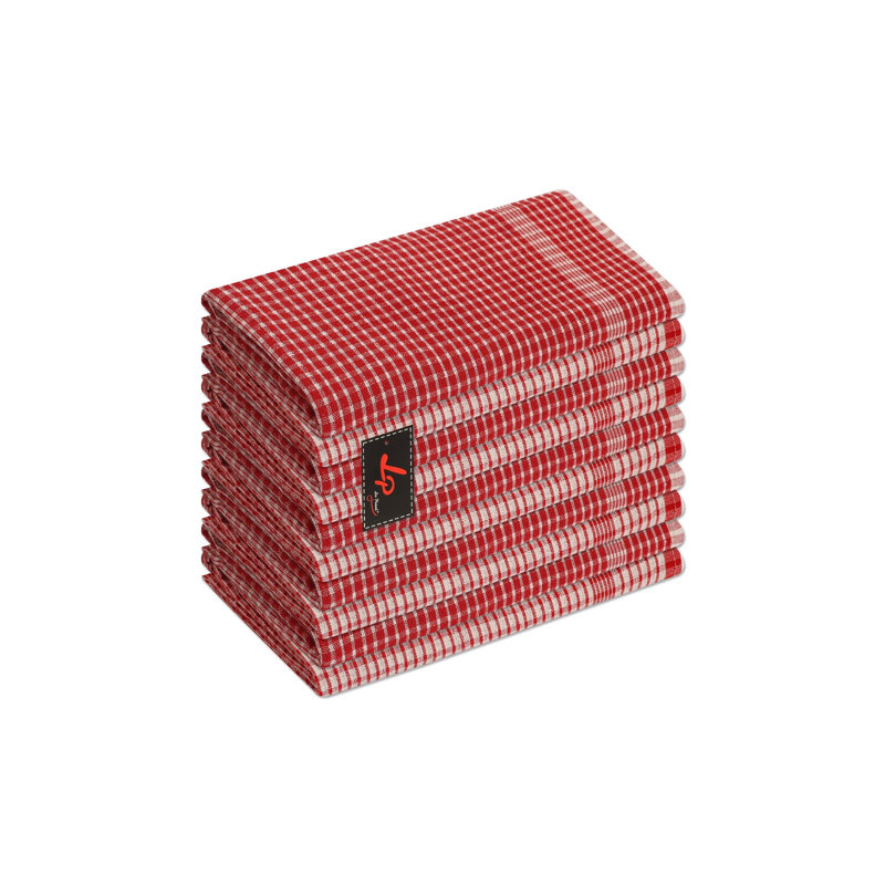 Cotton Tea Towel Kitchen Towel, Red