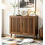 Buffet en noyer avec rangement-129685006