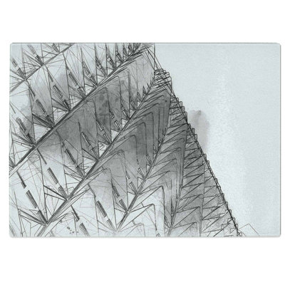 Tempered Glass Architecture Sketch Vol.36 Chopping Board