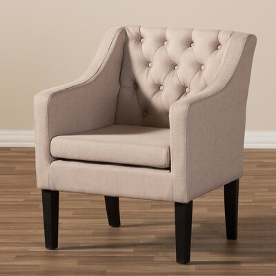 Chouhan 24.5"" Wide Tufted Linen Armchair -  Alcott HillÂ®, 8BC74F0630DB4648A986F715435E6E42