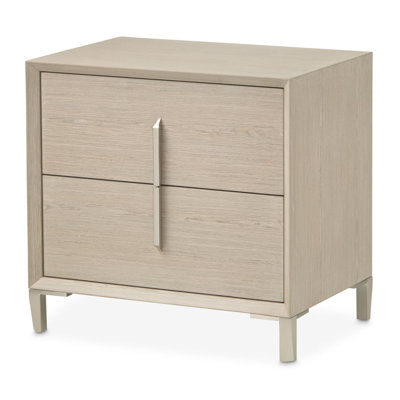 Lotus Bay 26" Wide 2-Drawer Nightstand - Sand