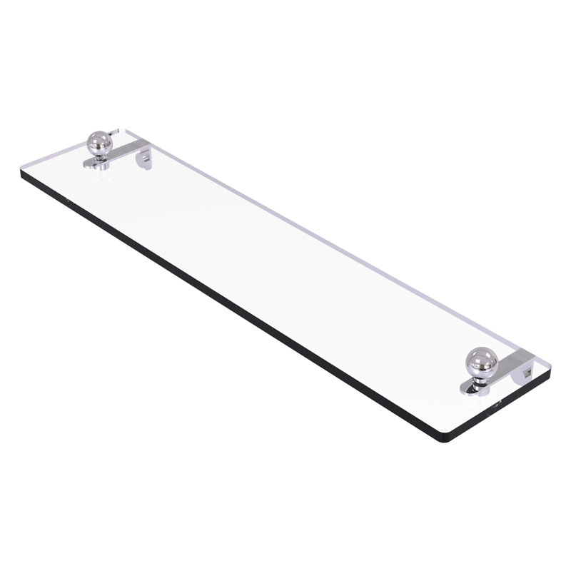 Tablette murale Morosini, 16 po, Chrome poli
