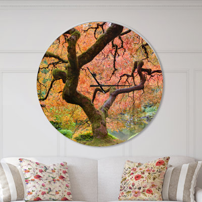 Autumn Maple Tree - Modern wall clock