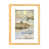 Toile avec cadre en bois beige