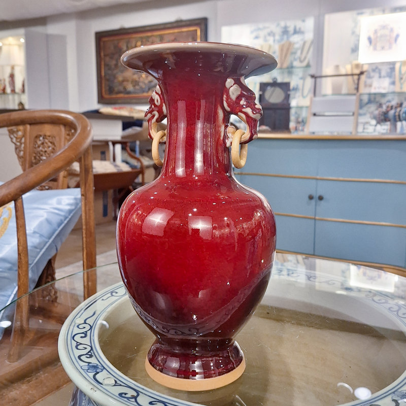 Vase en porcelaine Sang de bœuf