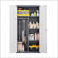 Armoire grande capacité en métal gris-118613317