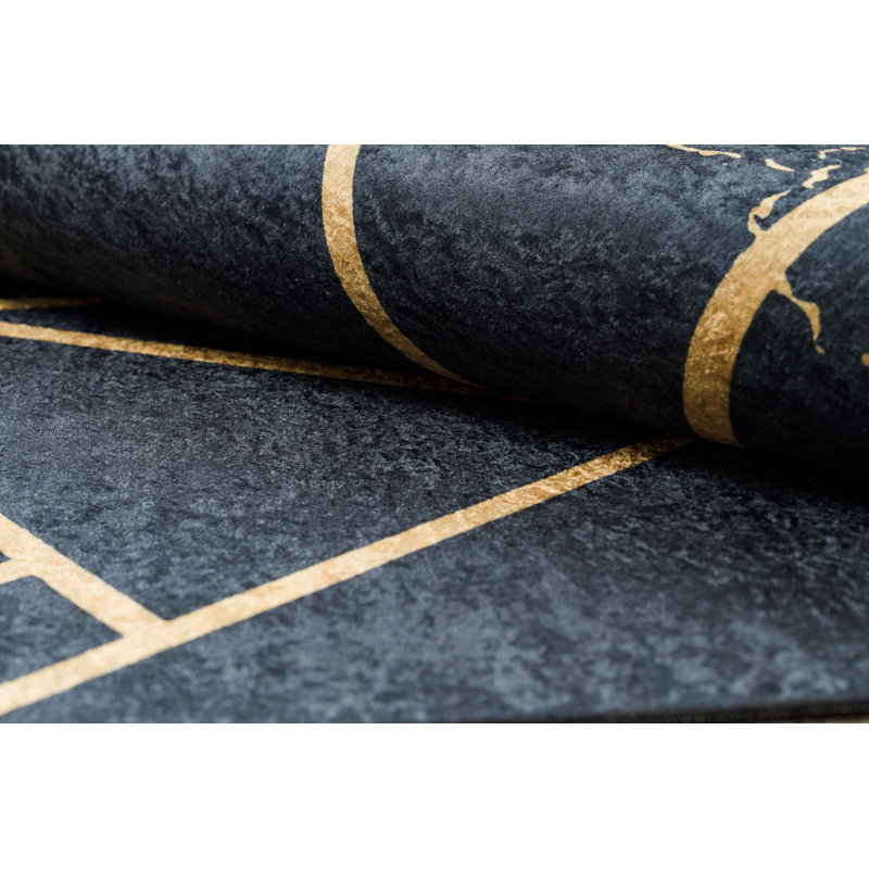 Criselda Geometric Area Rug, Runner 80 x 150cm