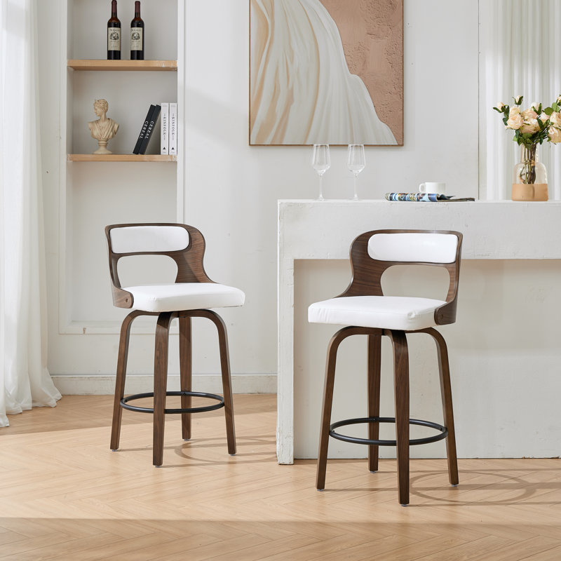 Swivel Counter & Bar Stools, White