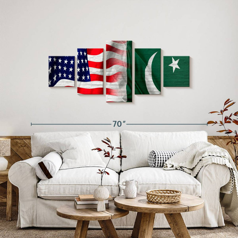 États-Unis et le Pakistan Abra, H 24 po x l 55 po