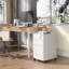 Armoire de base double en bois massif gris foncé Shaker avec tablettes réglables pour le rangement de la cuisine, de la buanderie et de la salle de bain