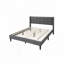 Burlap Fabric Upholstered Bed-536975