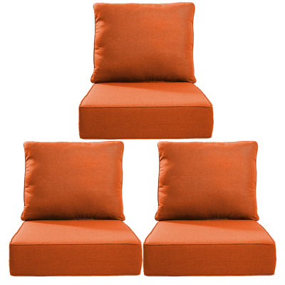 Deb Outdoor 6" Thick Cushion Set - Back Cushions And Seat Cushions