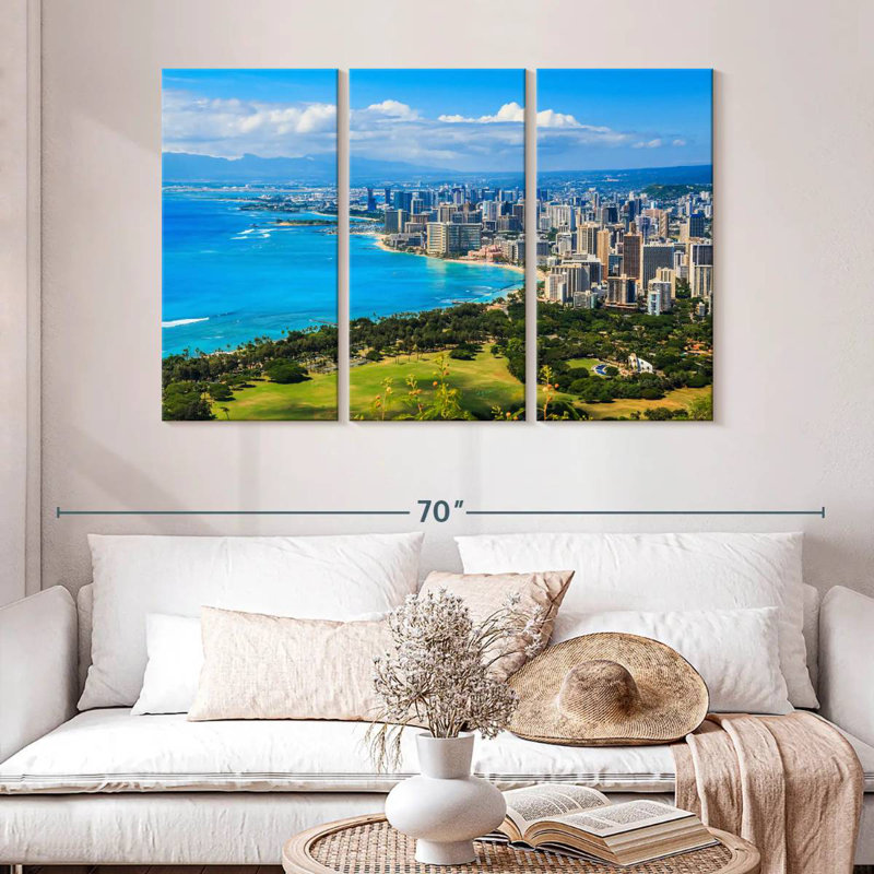 Rorry Honolulu Hotels, 32" H x 50" W