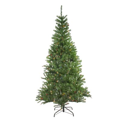 7' Pre-Lit Medium Vail Spruce Artificial Christmas Tree - Multi Lights -  Northlight Seasonal, 32915603