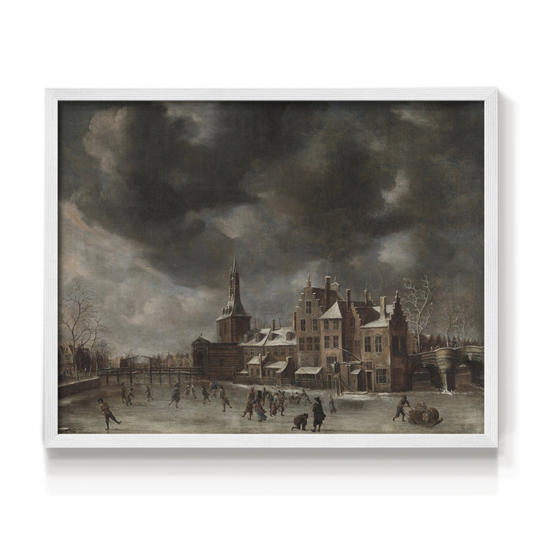 Paysages rétro-Cccxl - reproduction encadrée, H 11 po x l 14 po, Blanc