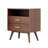 Drawer Nightstand In Dark Walnut-444070670