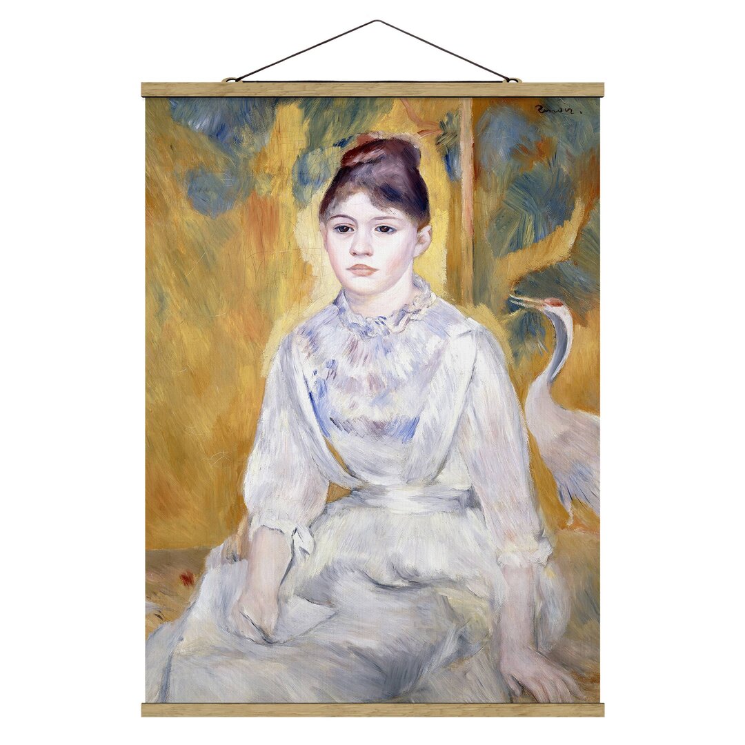 Kunstdruck Young Girl with Swan von Auguste Renoir