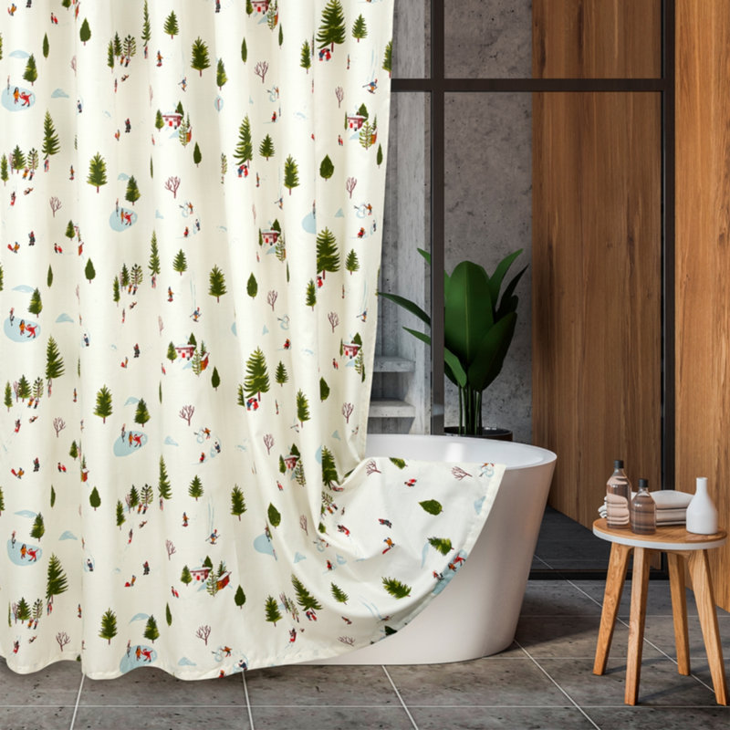 Catlee Polyester Blend Semi Sheer Curtain Single Panel