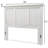 Kolya - Solid Wood Headboard - Queen - Blanc Finish-259016144-259016145