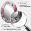 Évolution des formes en marbre rose I - grand miroir mural ovale sur métal-502493934