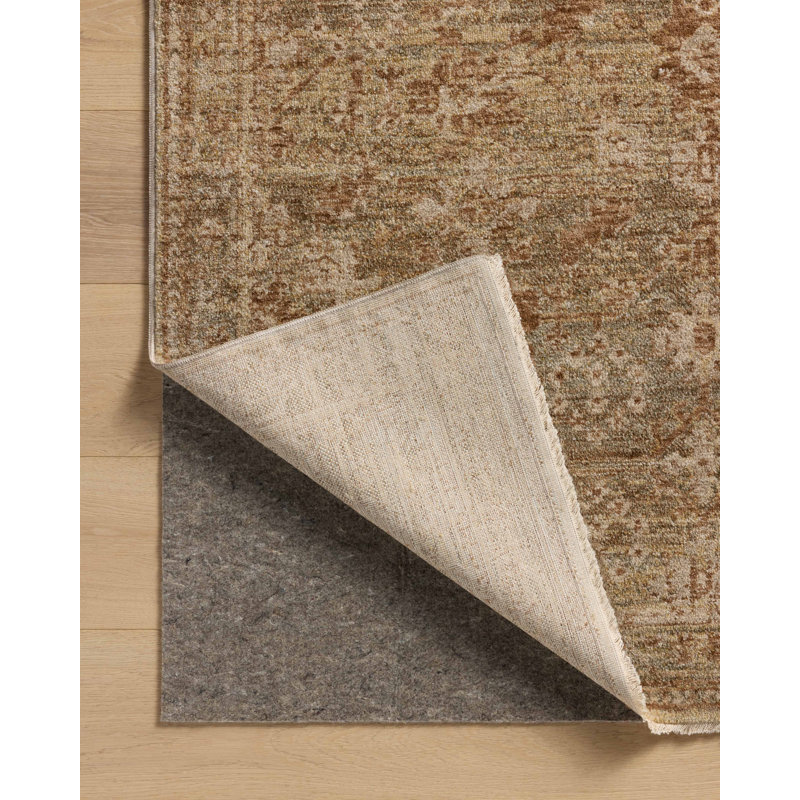 Junie Spice and Multi Round Synthetic Area Rug, 9'6"