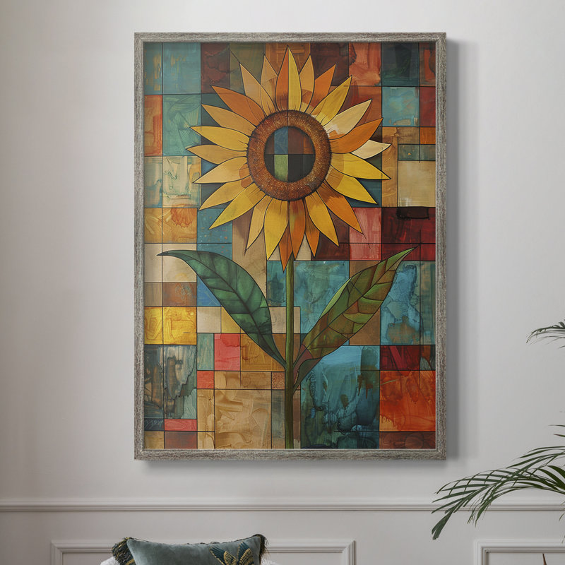 Reproduction encadrée FLORAL Series CDLxxx - bois massif, H 11 po x l 9 po
