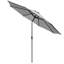 2.7M Garden Parasol Outdoor Patio Tilting Umbrella Crank Handle with Base-1079983560
