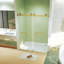 Porte de douche coulissante double sans cadre-121607608